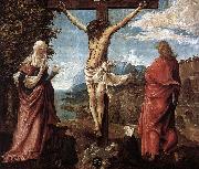 ALTDORFER, Albrecht Christ on the Cross between Mary and St John oil painting